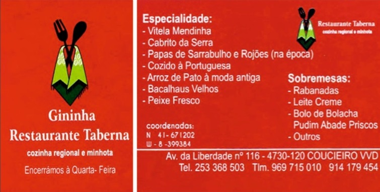 Roteiros-de-Portugal-Braga-Vila-Verde-Restaurante-Taberna-Gininha-Cozinha-Regional-Minhota